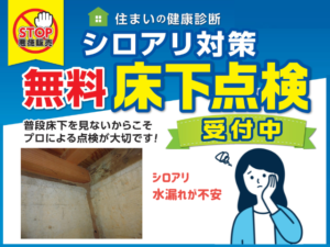 シロアリ・雨漏りが不安