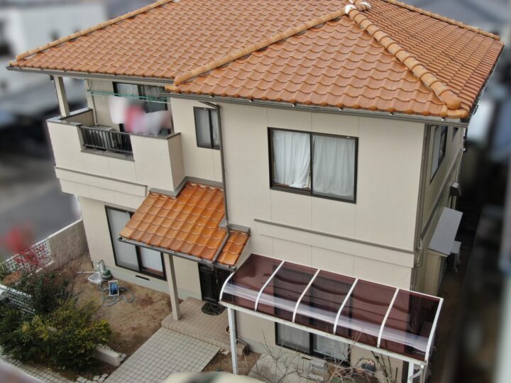 26004_岡山県岡山市北区K様　外壁塗装、塀塗装、付帯物塗装工事他