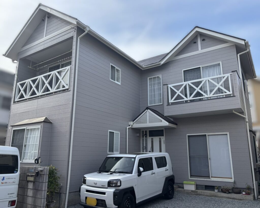 外壁塗装|岡山|グレー色