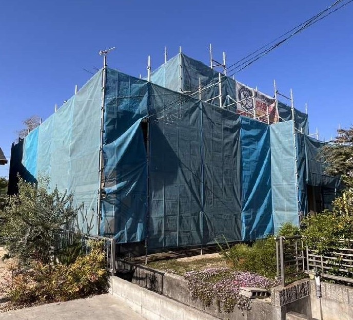 岡山市北区|外壁塗装工事|施工事例