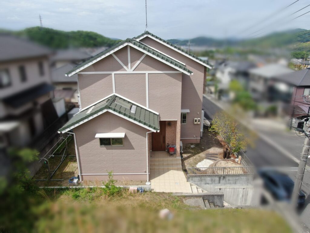 岡山市東区|外壁無機フッ素塗装|施工事例