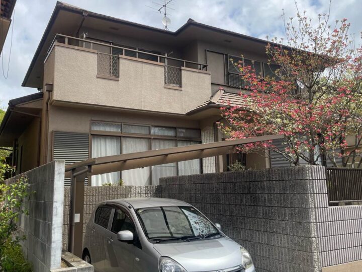 外壁塗装　10年定期点検　岡山市中区T様邸　T26005