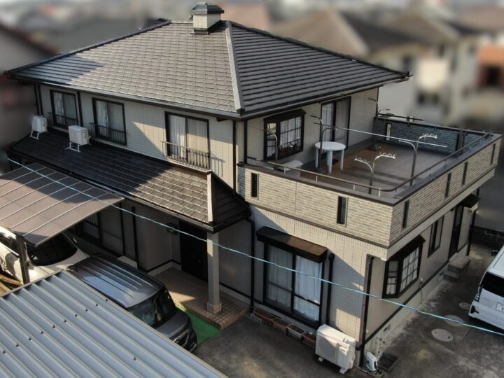 26002_岡山県岡山市南区K様　外壁塗装・外壁部分カバー・バルコニー床防水工事他