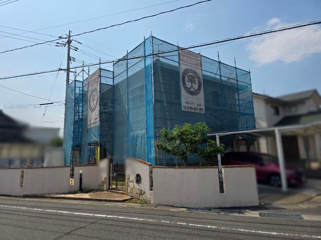 S様　岡山市東区　外壁塗装プレミアム無機ハイブリッド、サイディングボード