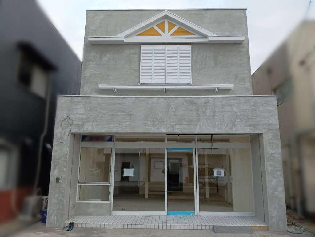 外壁モルタル補修_ 岡山市南区店舗_26017