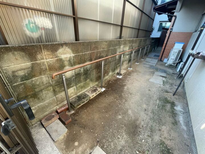 手摺設置工事_ 岡山市北区K様邸_26018