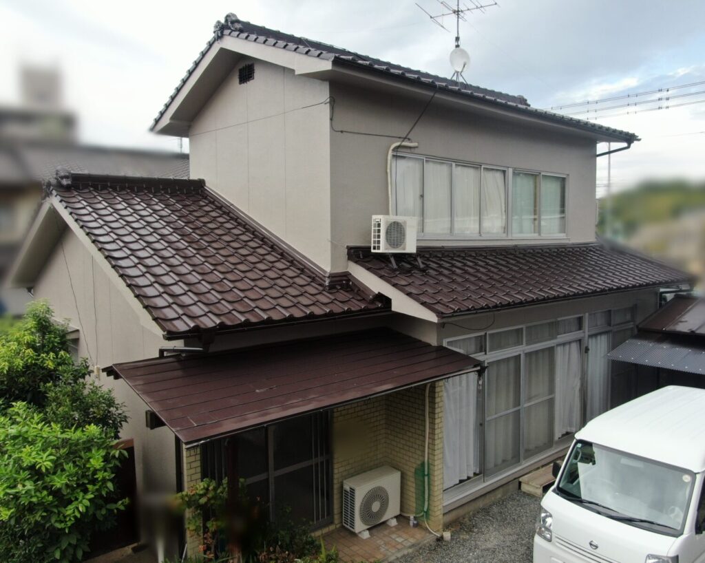 岡山市中区Ｈ様邸｜外壁塗装｜波板工事｜9月初旬完工