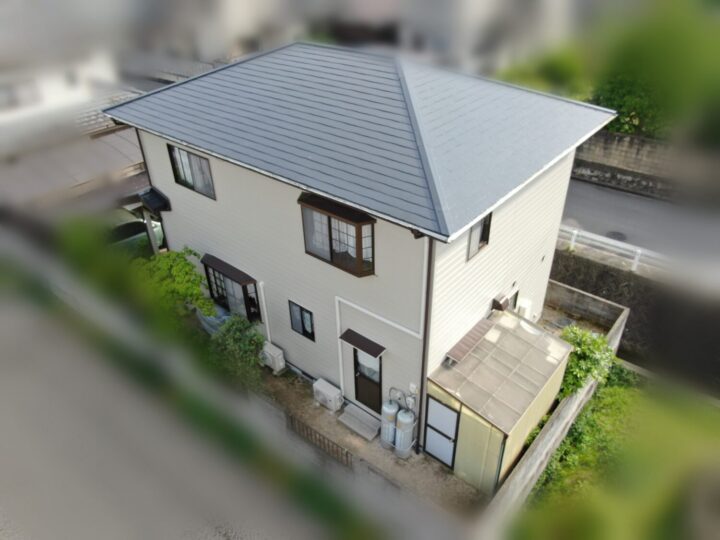 外壁塗装　無機ハイブリッド塗装プラン_岡山市北区K様_26032